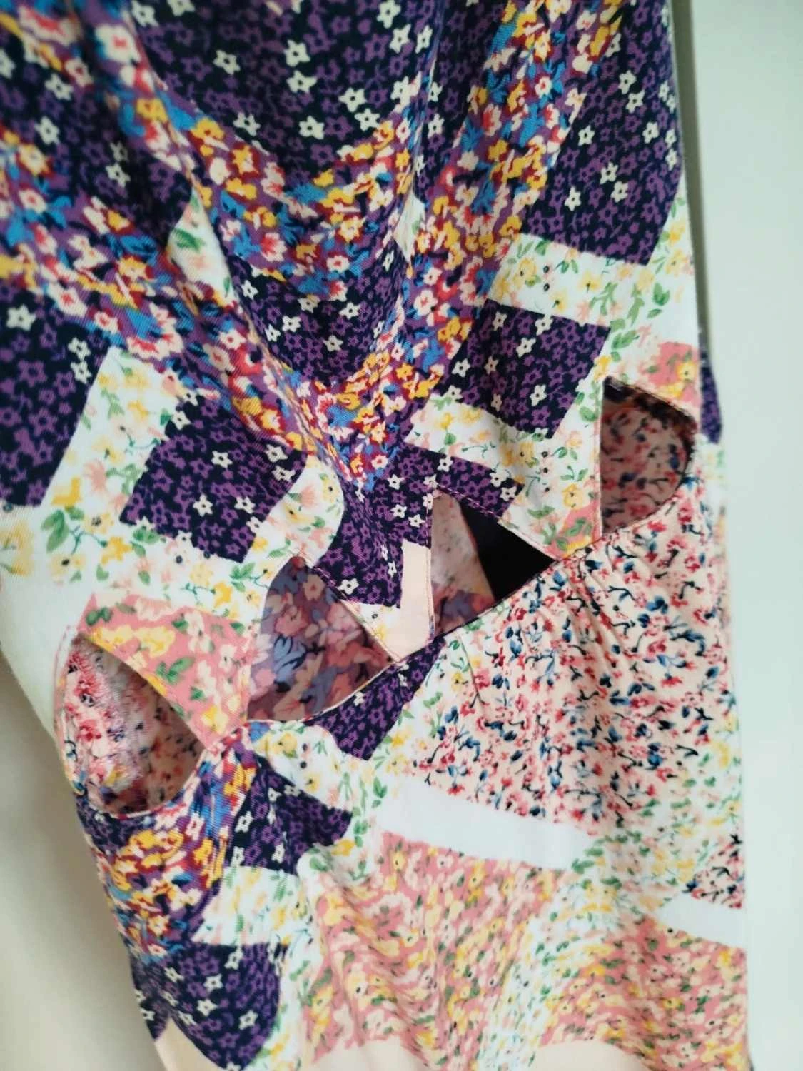 💗Vestido de verano con tirantes y motivos de patchwork floral – estilo bohemio- Divided Femme T – photo 5